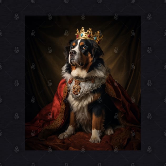 Majestic Bernese Mountain Dog - Medieval Swiss Queen by HUH? Designs